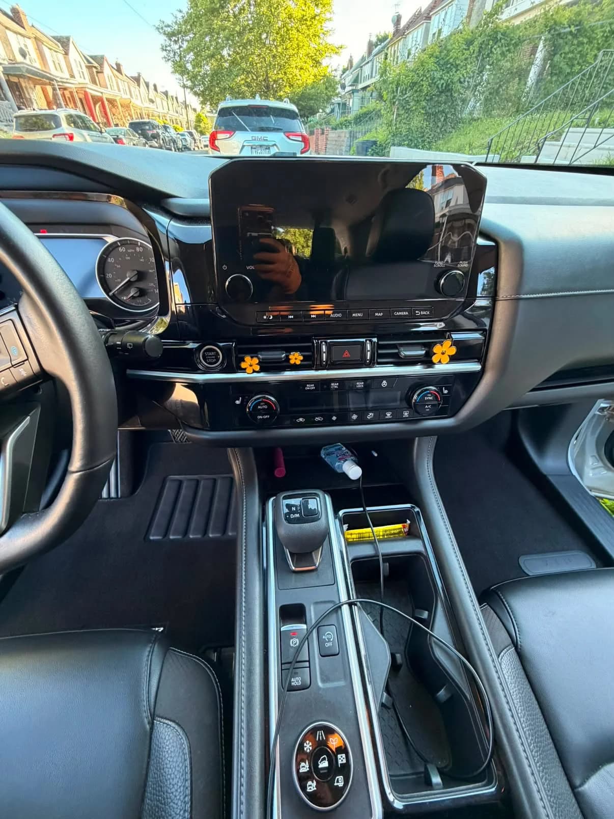 Dashboard and center console after detailing